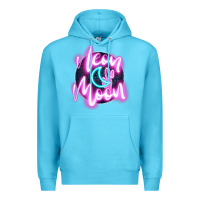 Ocean Blue neon moon Premium Hoodie - JahusDesignShop