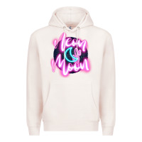 Pale Pink neon moon Premium Hoodie - JahusDesignShop