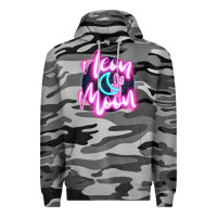 Slate Camo neon moon Premium Hoodie - JahusDesignShop