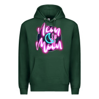 Sports Green neon moon Premium Hoodie - JahusDesignShop