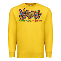Lemon peace love autism Premium Sweatshirt - Zillion Design Studio