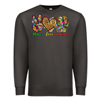 Smoke peace love autism Premium Sweatshirt - Zillion Design Studio