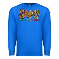 True Royal peace love autism Premium Sweatshirt - Zillion Design Studio