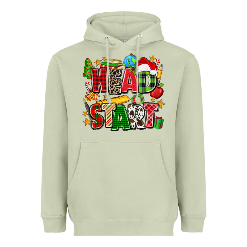Head Start Christmas Heavyweight Hoodie by Zillion Design Studio | Teevron