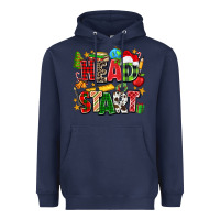 Navy head start christmas Heavyweight Hoodie - Zillion Design Studio
