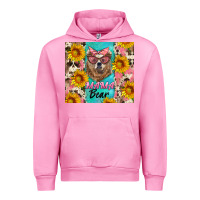 Fuchsia Pink mama bear Urban Hoodie - Artiststas