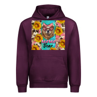 Mauve Wine mama bear Urban Hoodie - Artiststas
