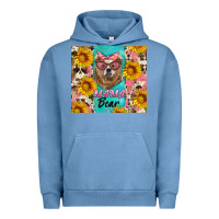 Pigment Pebble Blue mama bear Urban Hoodie - Artiststas