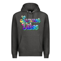 Charcoal Heather summer vibes Premium Hoodie - JahusDesignShop