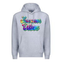 Heather Grey summer vibes Premium Hoodie - JahusDesignShop