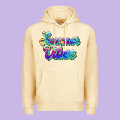 Summer Vibes Premium Hoodie Designed By Jahusdesignshop