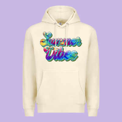 Summer Vibes Premium Hoodie Designed By Jahusdesignshop