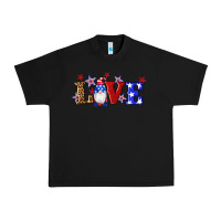 Black american flag gnomes love Urban Heavy Tee - Artiststas