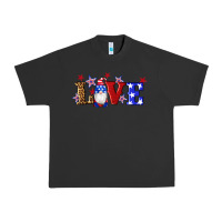 Pigment Black american flag gnomes love Urban Heavy Tee - Artiststas