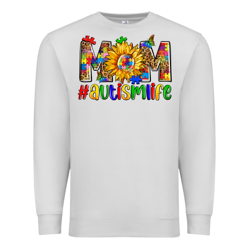 Mom #autism Life Premium Sweatshirt by Zillion Design Studio | Teevron