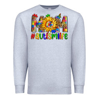 Heather Grey mom #autism life Premium Sweatshirt - Zillion Design Studio