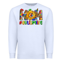 White mom #autism life Premium Sweatshirt - Zillion Design Studio