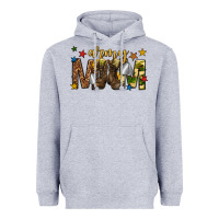 Heather Grey army mom Heavyweight Hoodie - texasbilliewilder