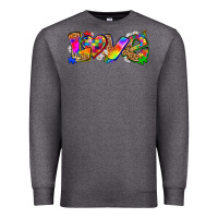 Charcoal Heather love autism Premium Sweatshirt - Zillion Design Studio