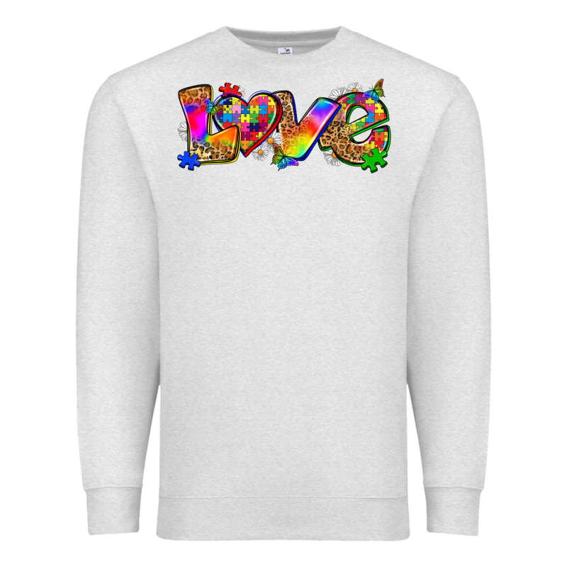 Love Autism Premium Sweatshirt by Zillion Design Studio | Teevron