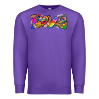 Purple love autism Premium Sweatshirt - Zillion Design Studio