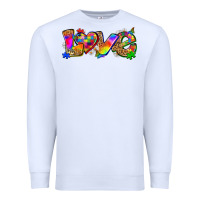 White love autism Premium Sweatshirt - Zillion Design Studio