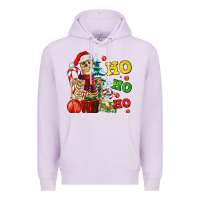 Lilac Christmas ho ho ho skeleton Premium Hoodie - AdoDesignShop