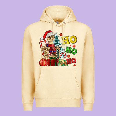 Christmas Ho Ho Ho Skeleton Premium Hoodie Designed By Adodesignshop