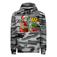 Slate Camo Christmas ho ho ho skeleton Premium Hoodie - AdoDesignShop