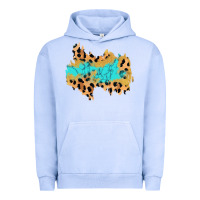 Pigment Grape Ice glitter leopard turquoise patch Urban Hoodie - AdoDesignShop