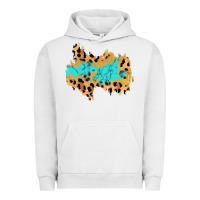 Pigment Lunar Rock glitter leopard turquoise patch Urban Hoodie - AdoDesignShop