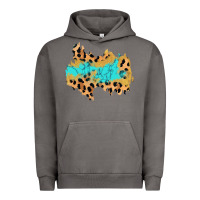 Pigment Tornado glitter leopard turquoise patch Urban Hoodie - AdoDesignShop