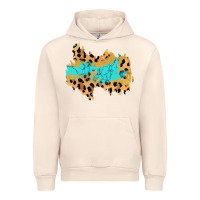 Sandshell glitter leopard turquoise patch Urban Hoodie - AdoDesignShop