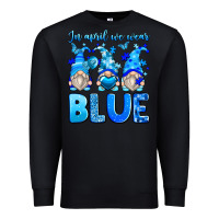 Black in april we wear blue autism gnomes Premium Sweatshirt - Zillion Design Studio