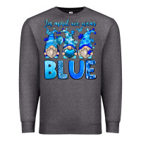 Charcoal Heather in april we wear blue autism gnomes Premium Sweatshirt - Zillion Design Studio