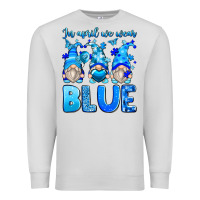 Dove Grey in april we wear blue autism gnomes Premium Sweatshirt - Zillion Design Studio