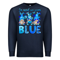 Navy in april we wear blue autism gnomes Premium Sweatshirt - Zillion Design Studio