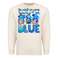 Sandshell in april we wear blue autism gnomes Premium Sweatshirt - Zillion Design Studio