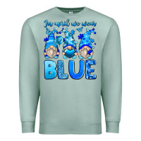Seafoam in april we wear blue autism gnomes Premium Sweatshirt - Zillion Design Studio
