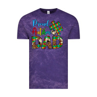 Cloud Purple proud autism dad Vintage Tee - Artiststas