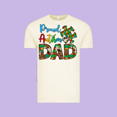 Proud Autism Dad Vintage Tee Designed By Artiststas