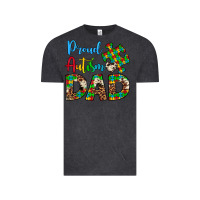 Vintage Black proud autism dad Vintage Tee - Artiststas