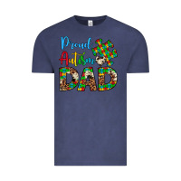 Vintage Denim proud autism dad Vintage Tee - Artiststas