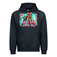 Navy mama bear sees all Urban Hoodie - Artiststas