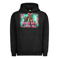 Pigment Black mama bear sees all Urban Hoodie - Artiststas