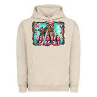 Pigment French Oak mama bear sees all Urban Hoodie - Artiststas