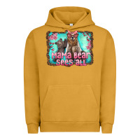 Pigment Peanut Butter mama bear sees all Urban Hoodie - Artiststas