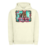 Pigment Pistachio mama bear sees all Urban Hoodie - Artiststas
