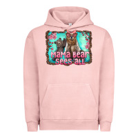 Pigment Salmon mama bear sees all Urban Hoodie - Artiststas
