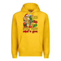 Lemon Christmas ho ho ho holy shit what a year skeleton Premium Hoodie - AdoDesignShop